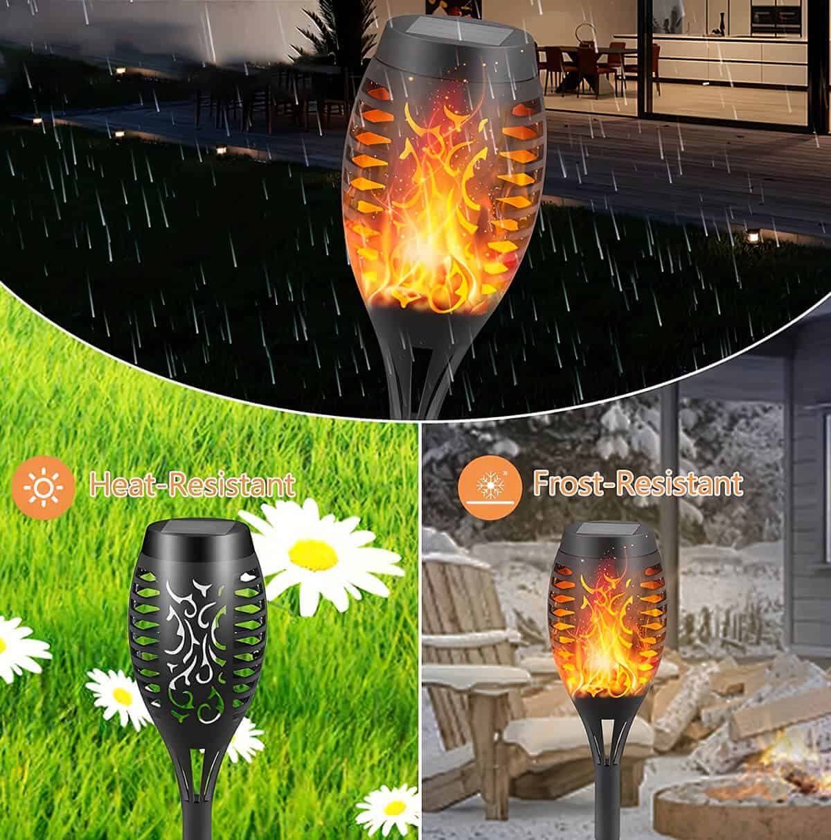 How to choose Solar Torches (10 tips) 7 IPX weather protection